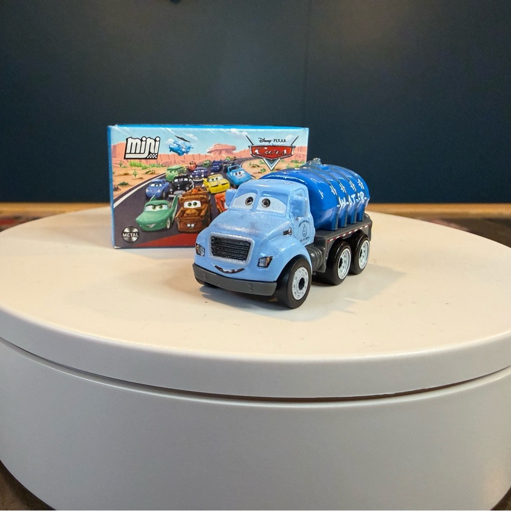 Mattel Blue Light Blue Tanker Truck Toy - Disney Cars Mini